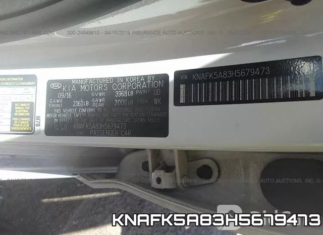 KNAFK5A83H5679473 фото 10