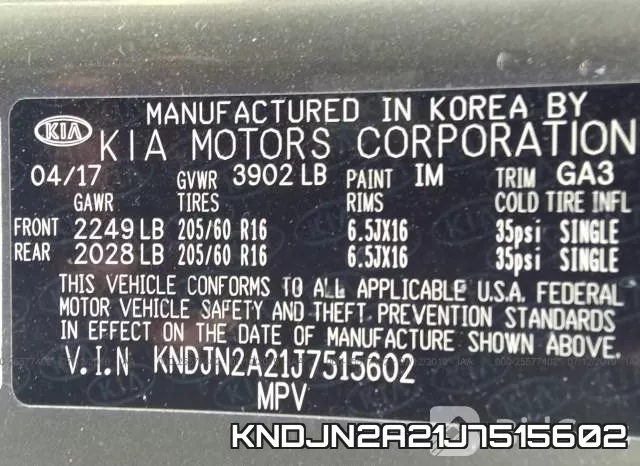 KNDJN2A21J7515602 фото 10