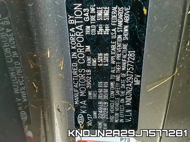 KNDJN2A29J7577281 фото 2