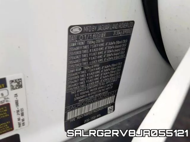 SALRG2RV8JA055121 фото 2