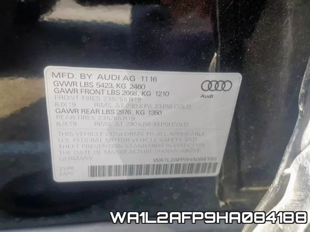 WA1L2AFP9HA084188 фото 2
