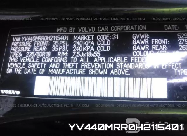 YV440MRR0H2115401 фото 10