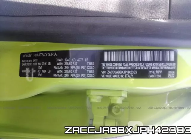 ZACCJABBXJPH42383 фото 10