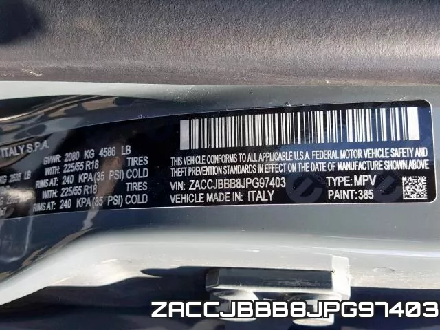 ZACCJBBB8JPG97403 фото 2