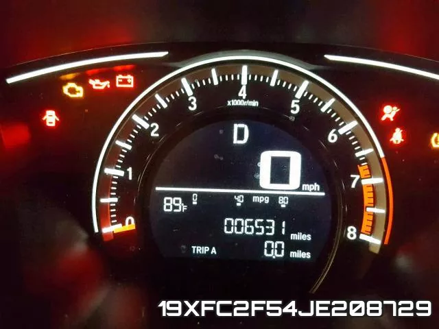 19XFC2F54JE208729 фото 9