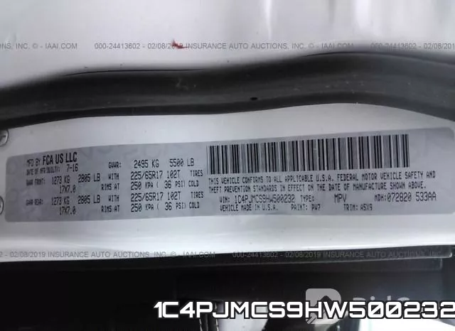 1C4PJMCS9HW500232 фото 10