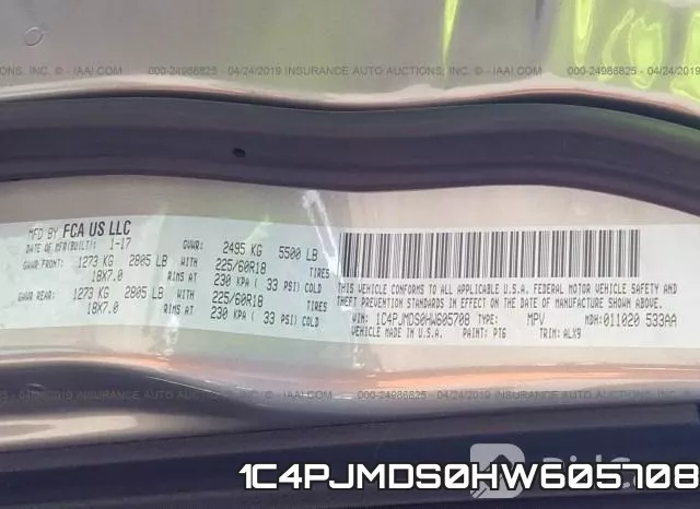 1C4PJMDS0HW605708 фото 10