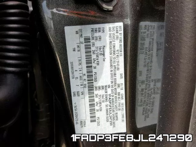 1FADP3FE8JL247290 фото 2