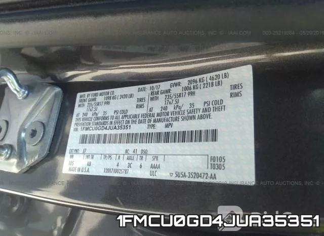 1FMCU0GD4JUA35351 фото 10