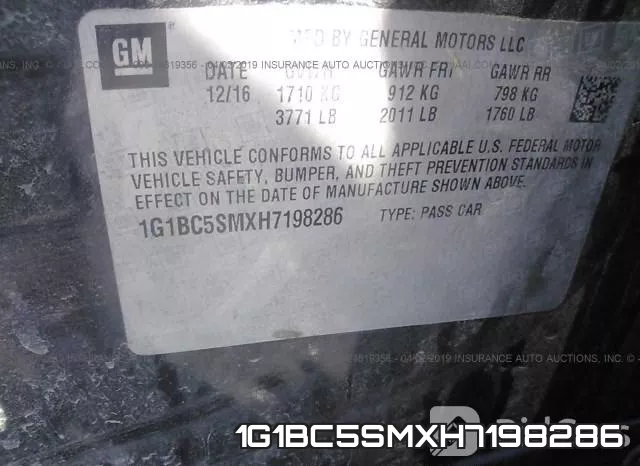 1G1BC5SMXH7198286 фото 10