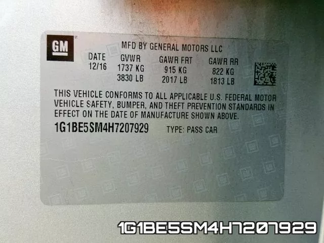 1G1BE5SM4H7207929 фото 2