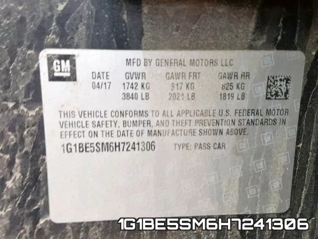 1G1BE5SM6H7241306 фото 2