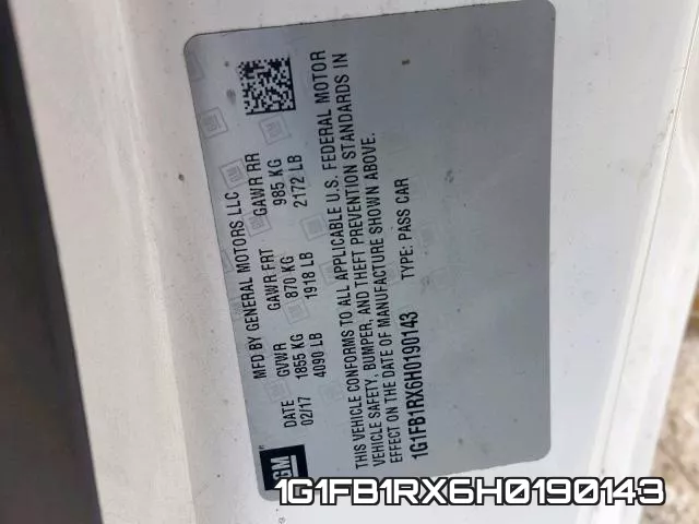 1G1FB1RX6H0190143 фото 2