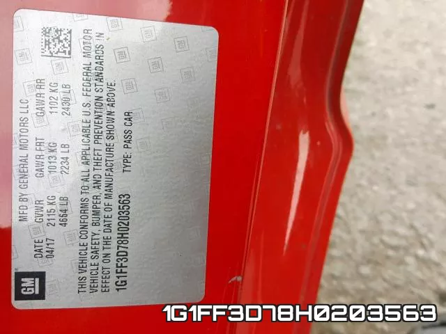 1G1FF3D78H0203563 фото 2