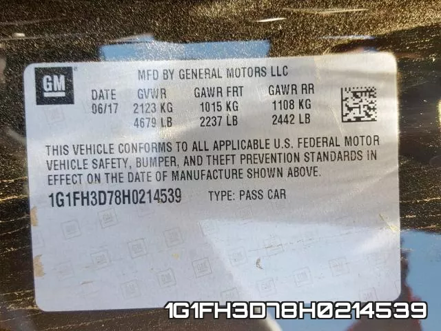 1G1FH3D78H0214539 фото 2