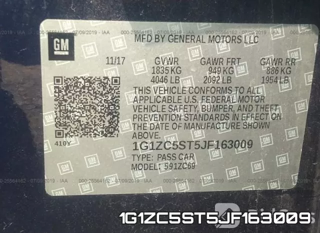 1G1ZC5ST5JF163009 фото 10