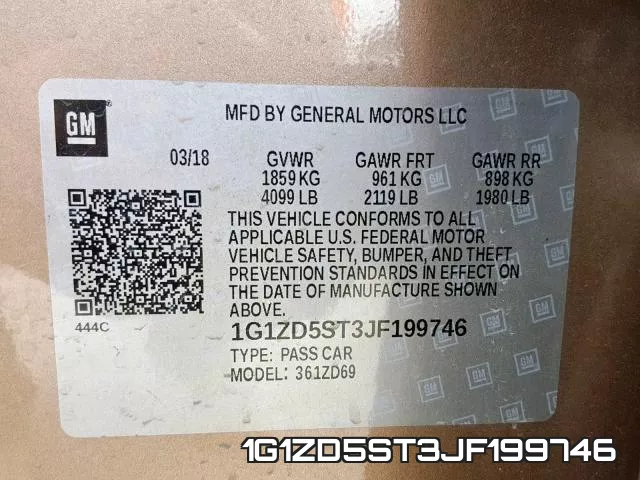 1G1ZD5ST3JF199746 фото 2