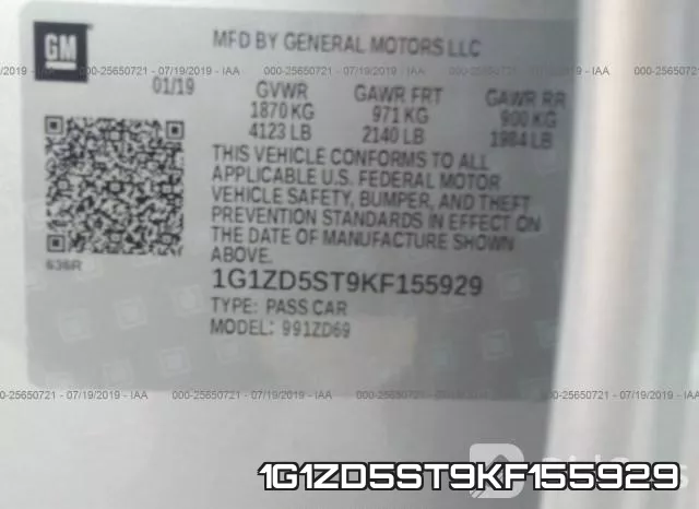 1G1ZD5ST9KF155929 фото 10