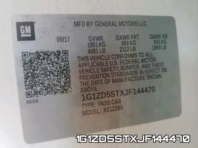 1G1ZD5STXJF144470 фото 2