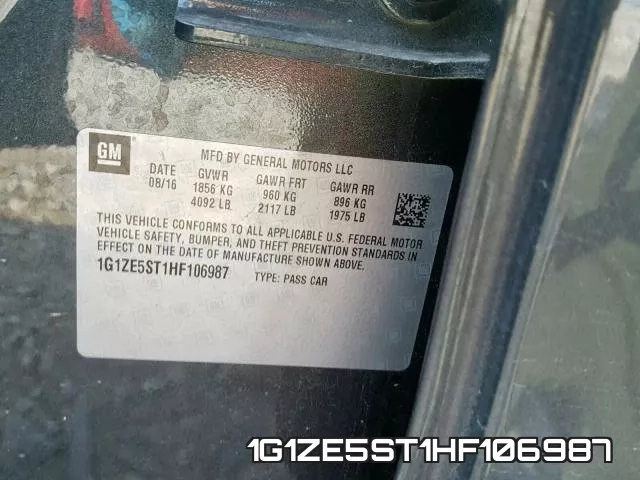 1G1ZE5ST1HF106987 фото 2