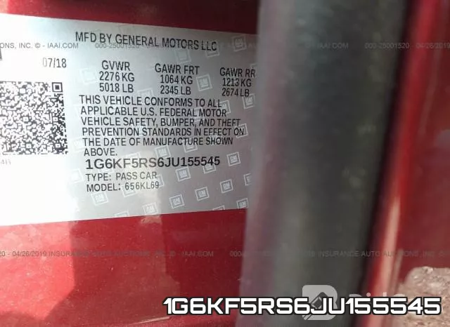 1G6KF5RS6JU155545 фото 10