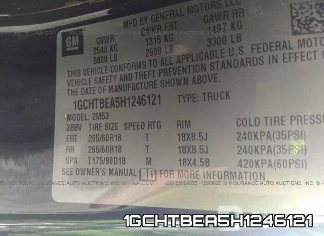 1GCHTBEA5H1246121 фото 10