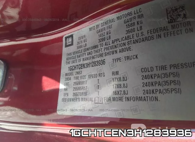 1GCHTCEN3H1283936 фото 10
