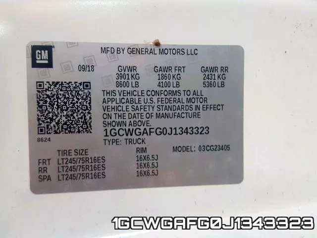 1GCWGAFG0J1343323 фото 2
