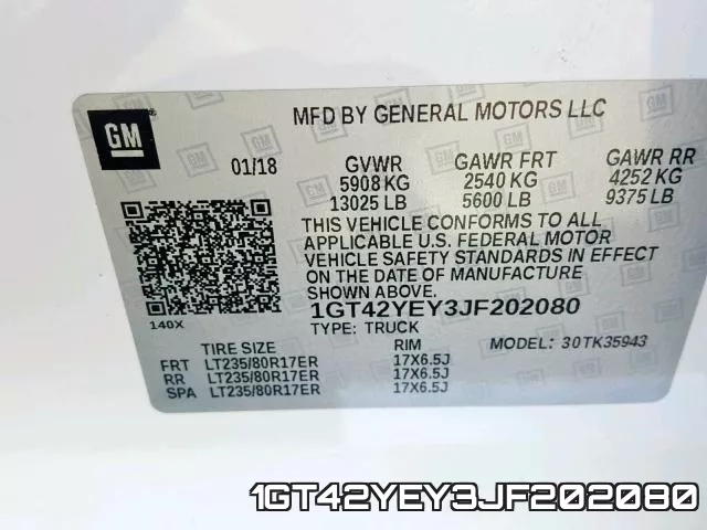 1GT42YEY3JF202080 фото 2
