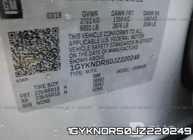 1GYKNDRS0JZ220249 фото 10