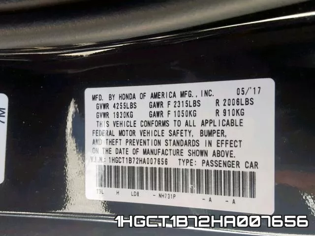 1HGCT1B72HA007656 фото 2