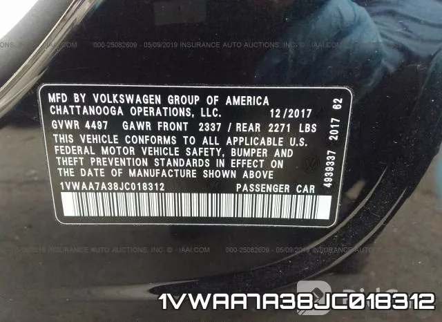 1VWAA7A38JC018312 фото 10
