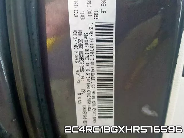 2C4RC1BGXHR576596 фото 2