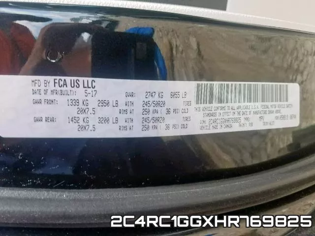 2C4RC1GGXHR769825 фото 2