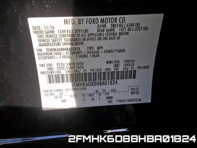 2FMHK6D88HBA01824 фото 2