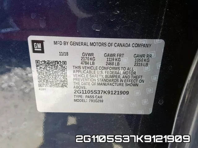 2G1105S37K9121909 фото 2