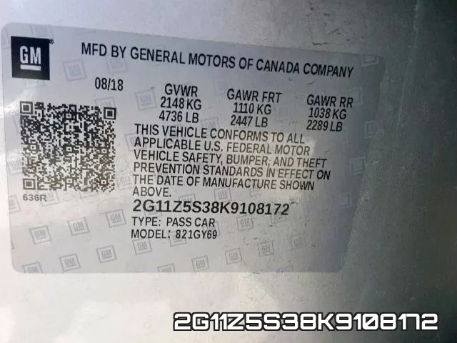 2G11Z5S38K9108172 фото 2