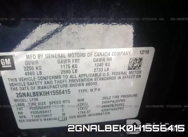 2GNALBEK0H1556415 фото 10