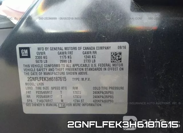2GNFLFEK3H6187615 фото 10