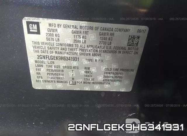2GNFLGEK9H6341931 фото 10
