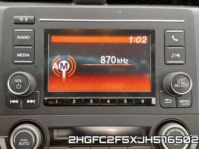 2HGFC2F5XJH576502 фото 10