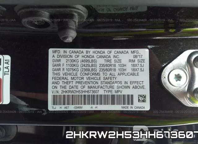 2HKRW2H53HH673607 фото 10