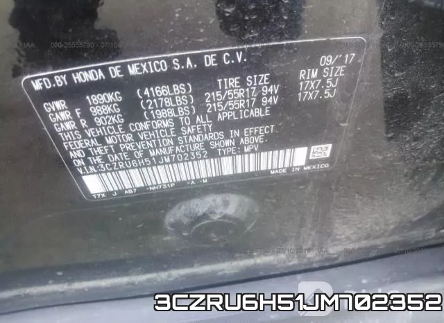 3CZRU6H51JM702352 фото 10
