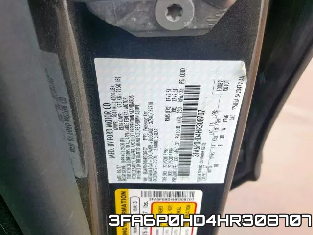 3FA6P0HD4HR308707 фото 2
