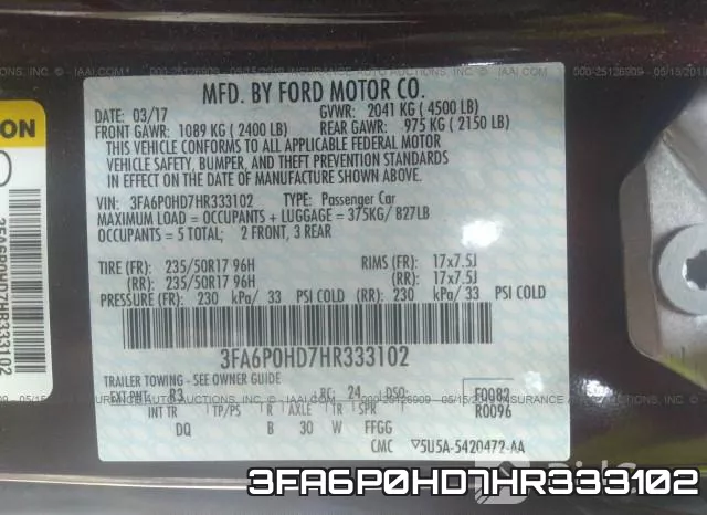 3FA6P0HD7HR333102 фото 10