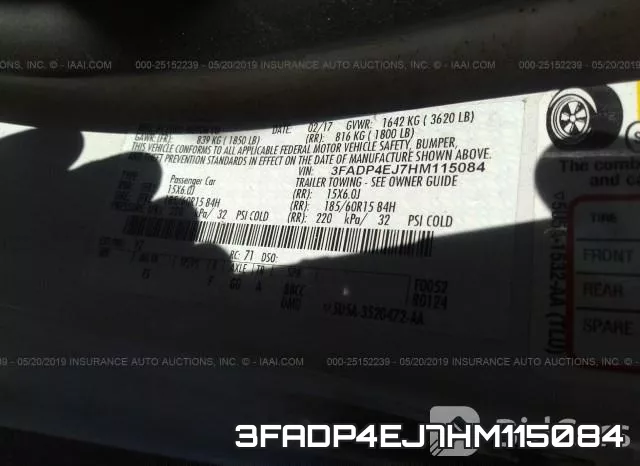 3FADP4EJ7HM115084 фото 10
