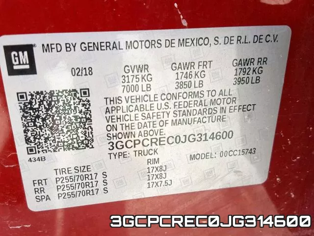 3GCPCREC0JG314600 фото 2