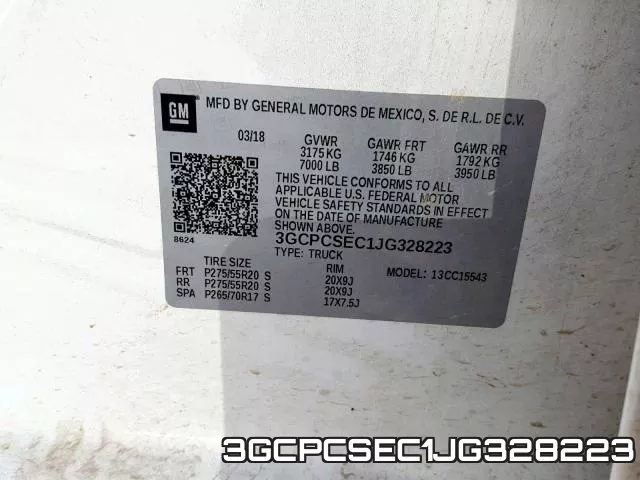3GCPCSEC1JG328223 фото 2