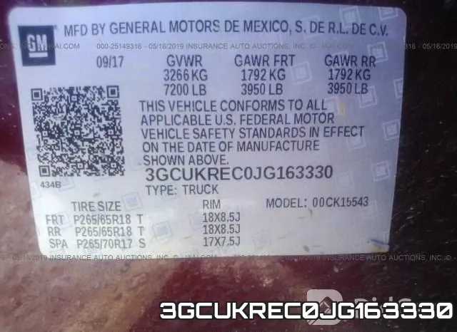 3GCUKREC0JG163330 фото 10
