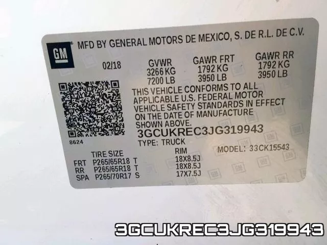 3GCUKREC3JG319943 фото 2